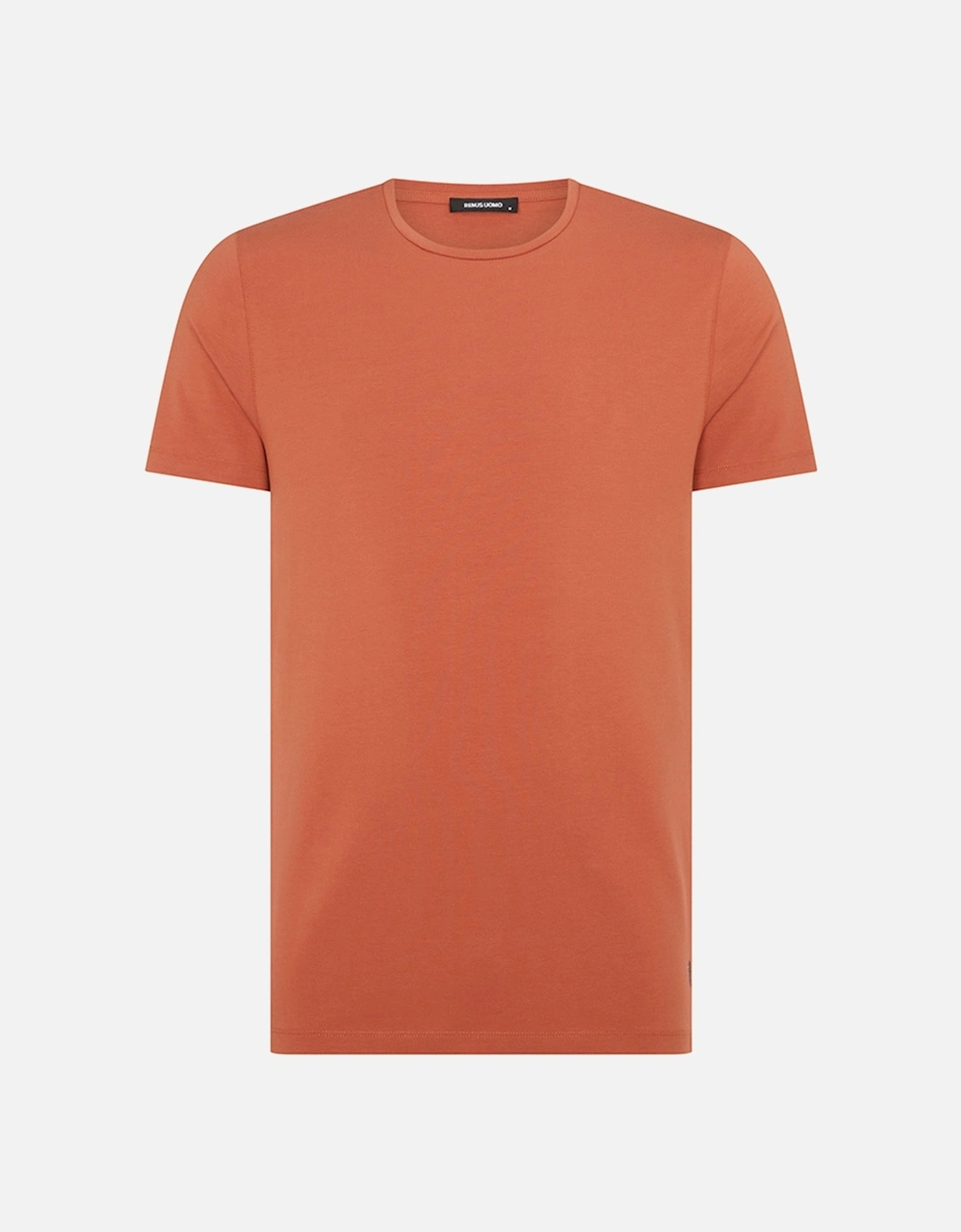 Mens Plain Tapered Fit T-Shirt (Brick Orange), 7 of 6