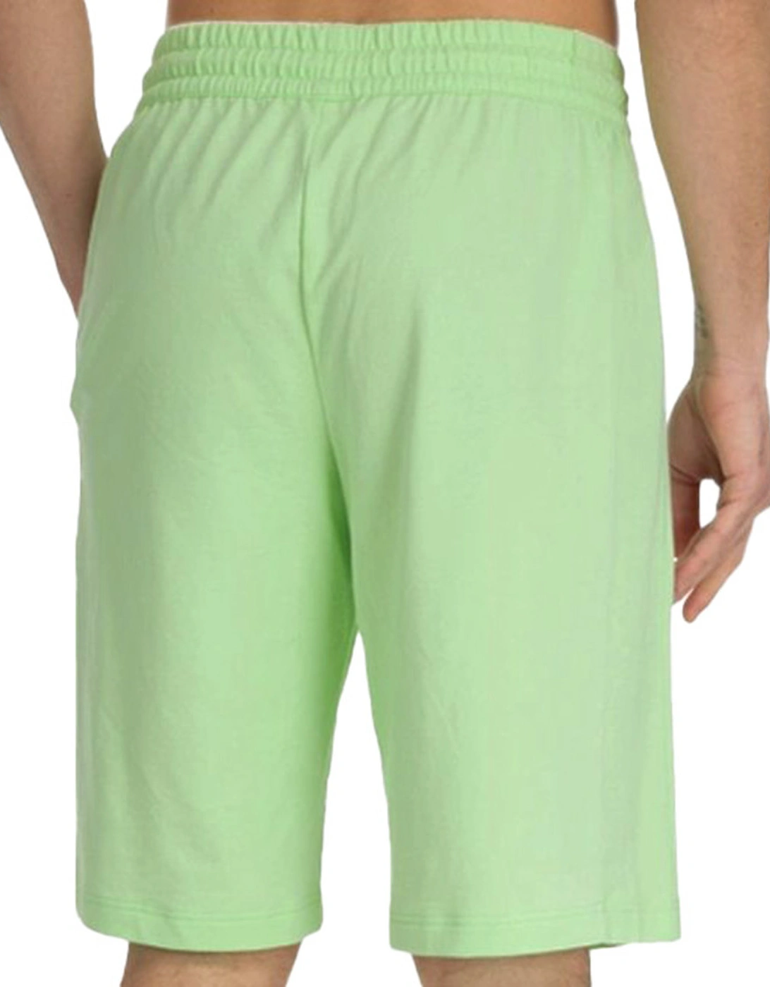 Mens Rubber Badge Jersey Shorts (Green)