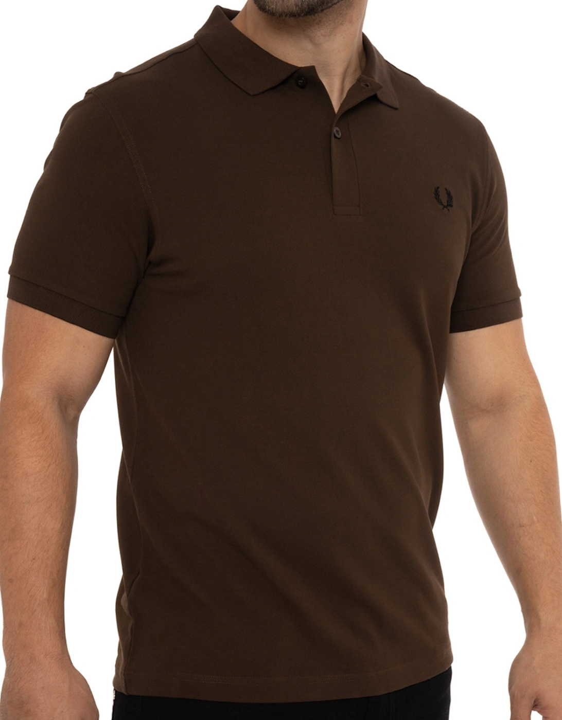 Mens Plain Polo Shirt (Brown)