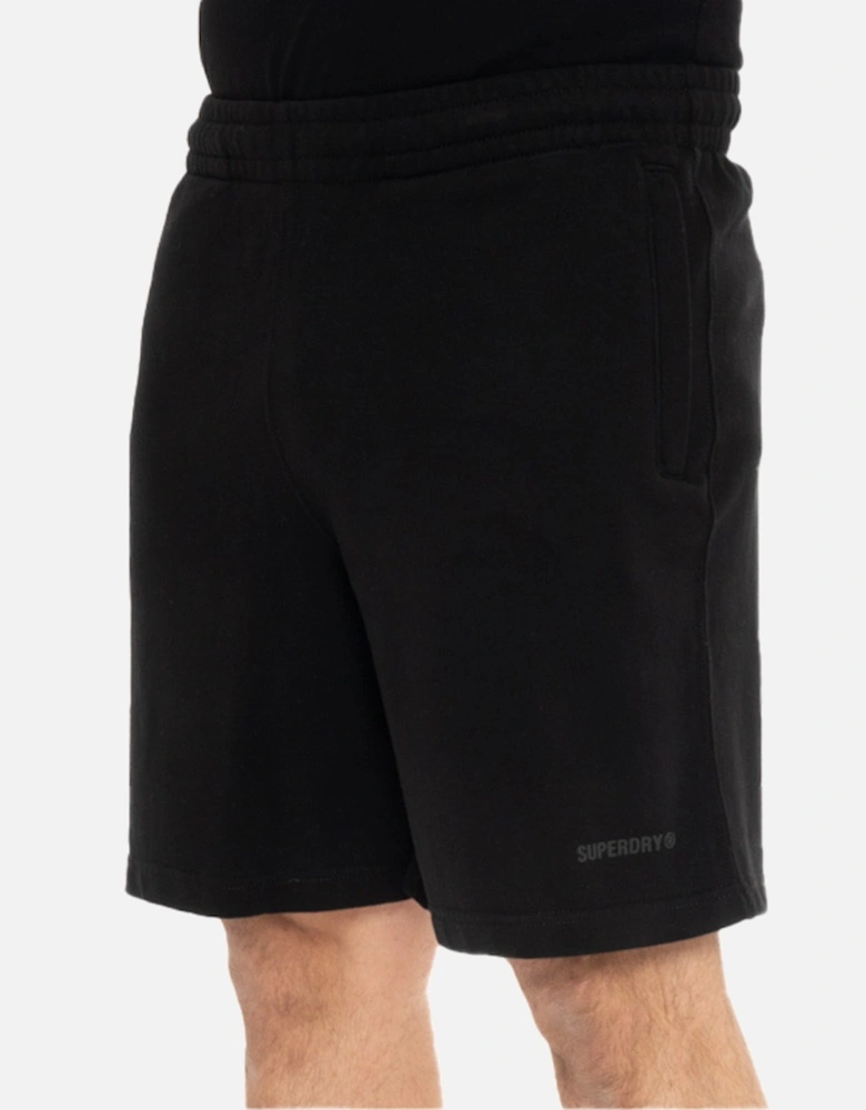 Mens Code Essential Overdyed Shorts (Black)