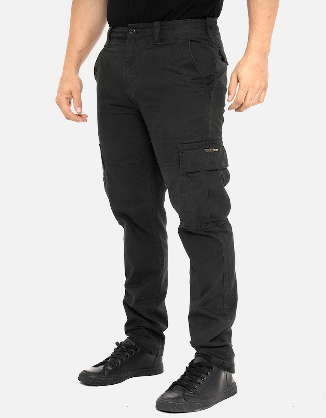 Mens Core Cargo Pants (Black), 7 of 6