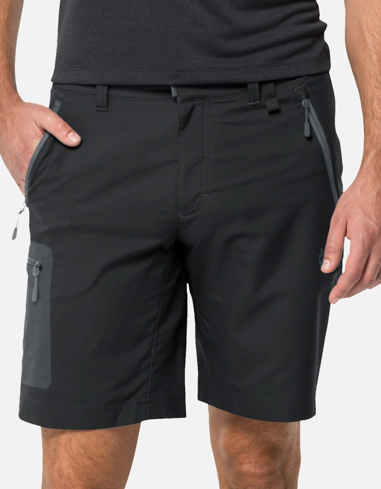 Mens Active Track Shorts (Black)