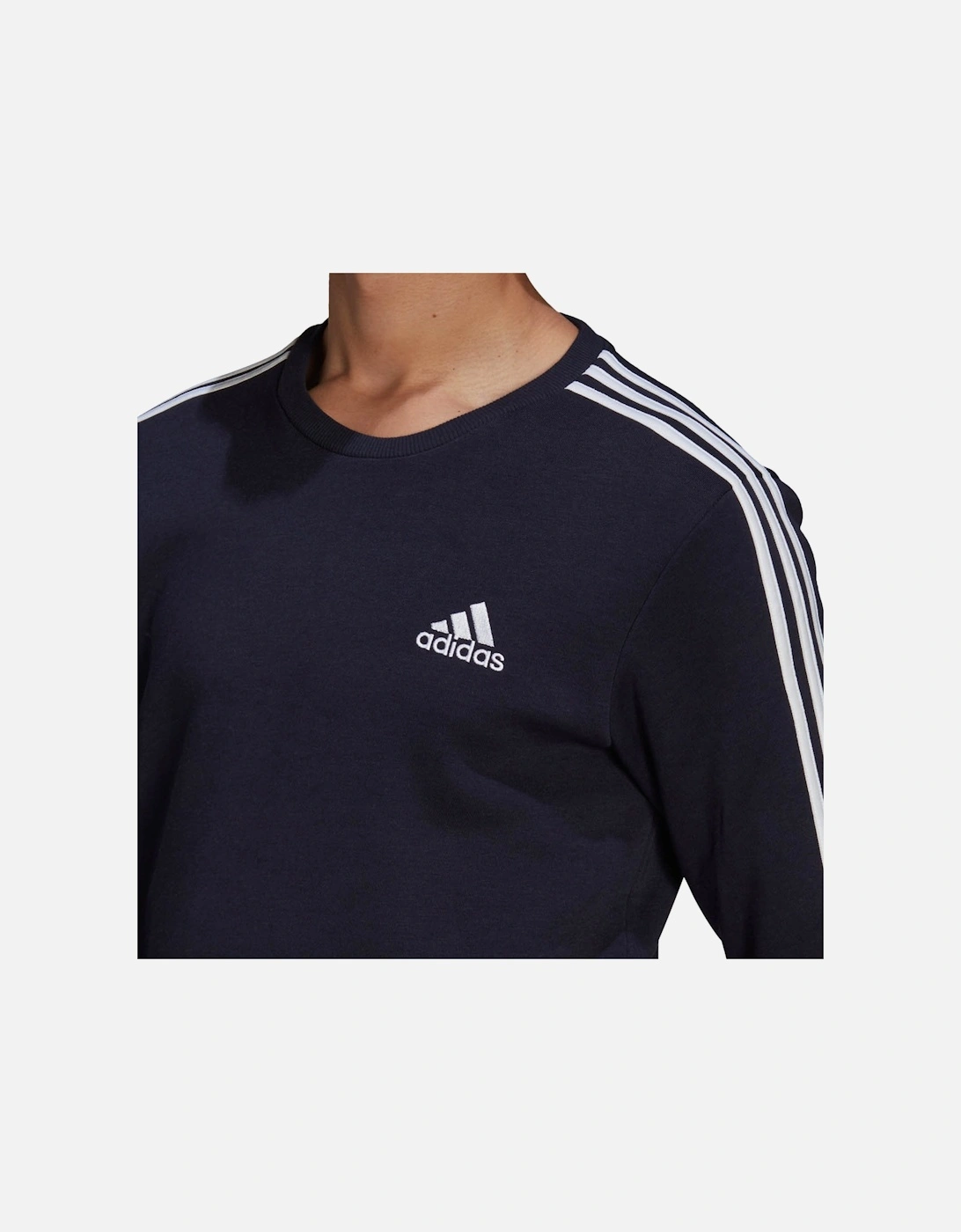 Mens 3 Stripe Sweatshirt (Navy)