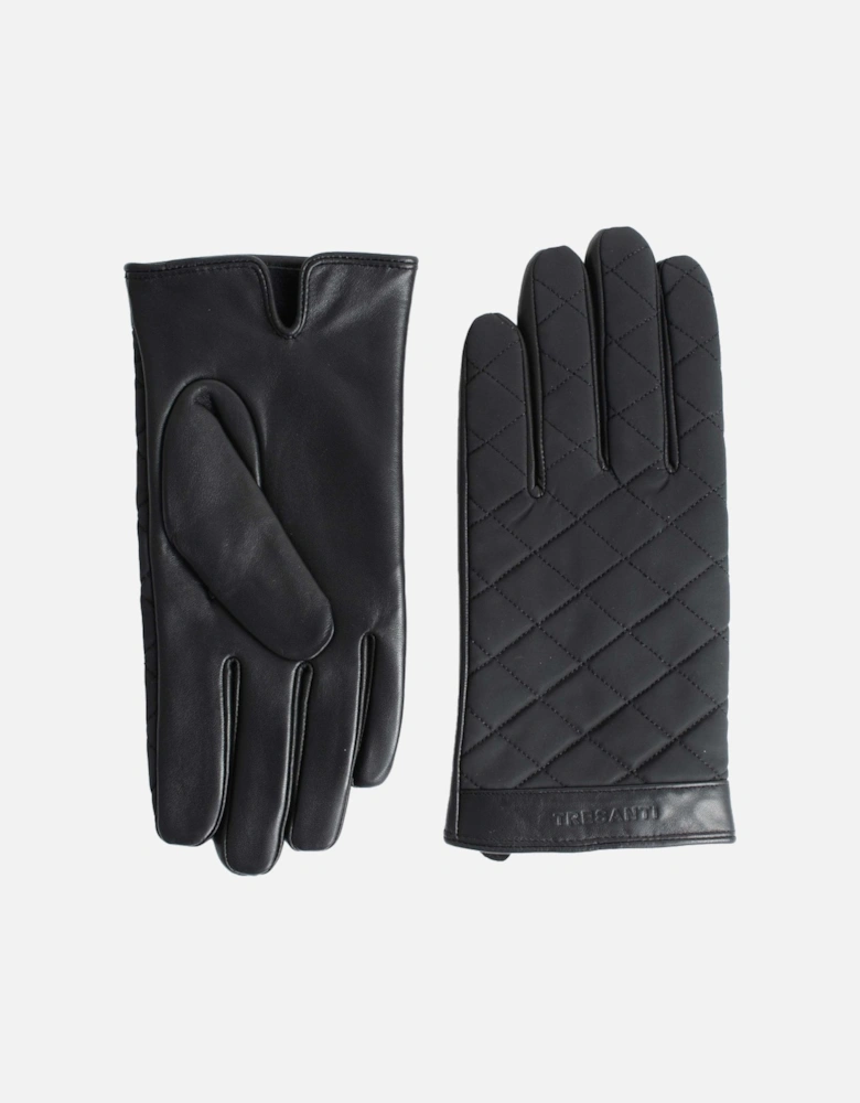 Mens Shelly Leather Gloves (Black)