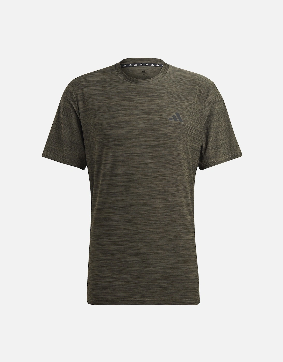 Mens Training Essential Stretch T-Shirt (Olive), 7 of 6