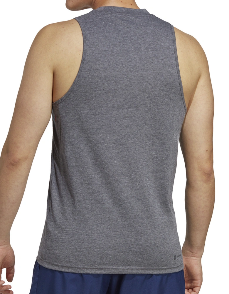 Mens Training Sleeveless T-Shirt (Grey)