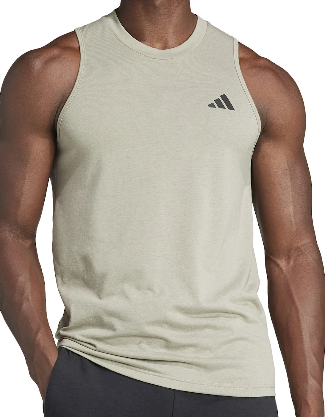 Mens Training Sleeveless T-Shirt (Pebble)