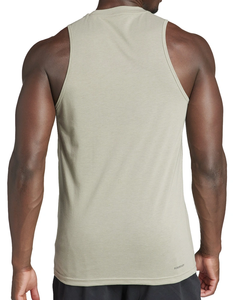 Mens Training Sleeveless T-Shirt (Pebble)