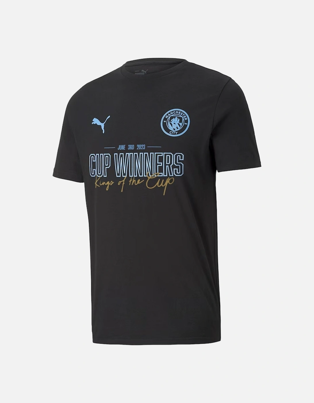 Manchester City FA Cup Winners 2023 T-Shirt (Black), 3 of 2