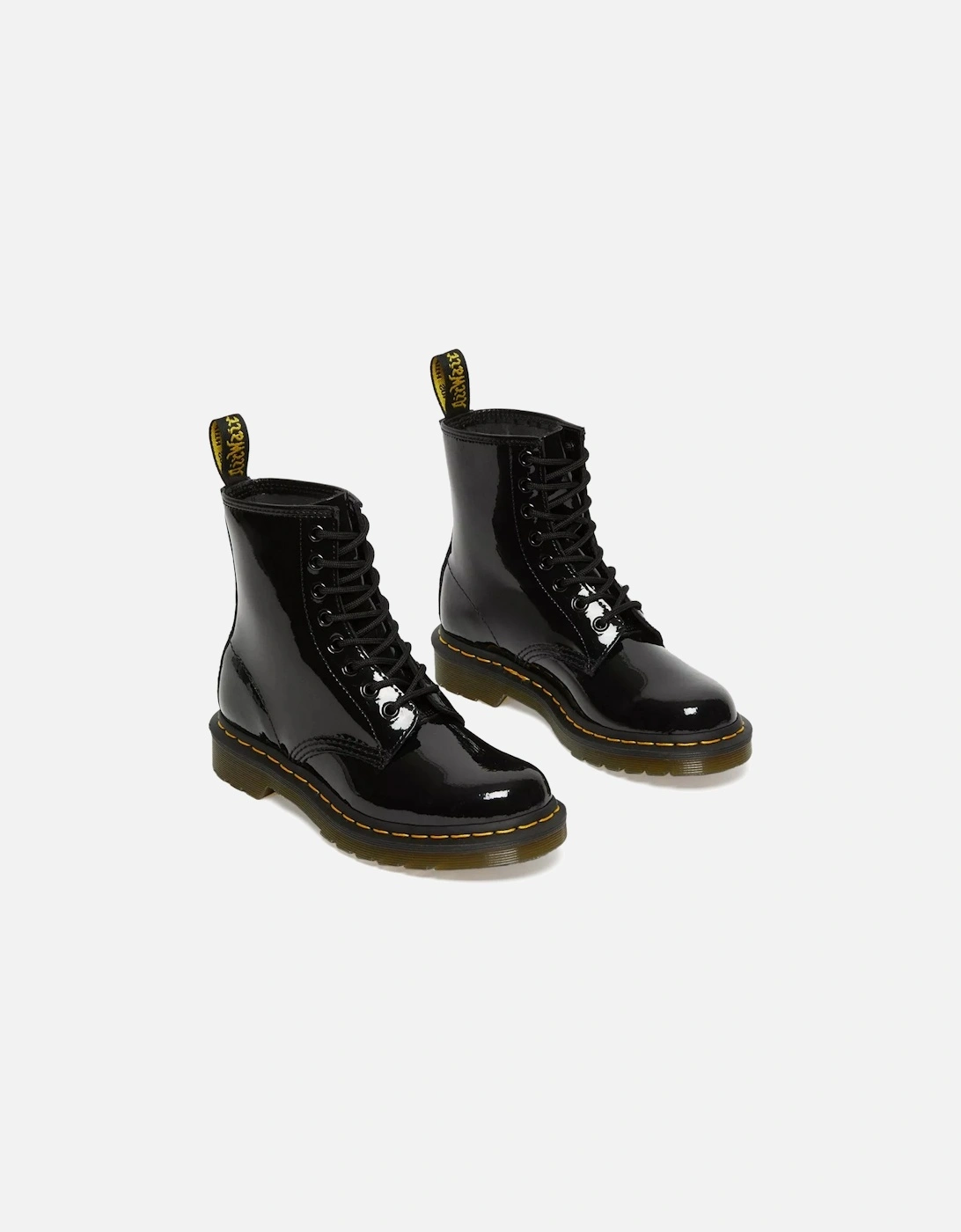 Dr. Martens Womens 1460 Patent Lamper Leather Boots (Black), 11 of 10