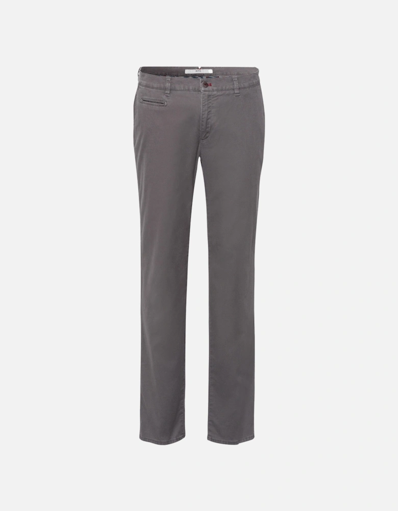 Mens Fabio Hi-Flex Cotton Trousers (Grey)