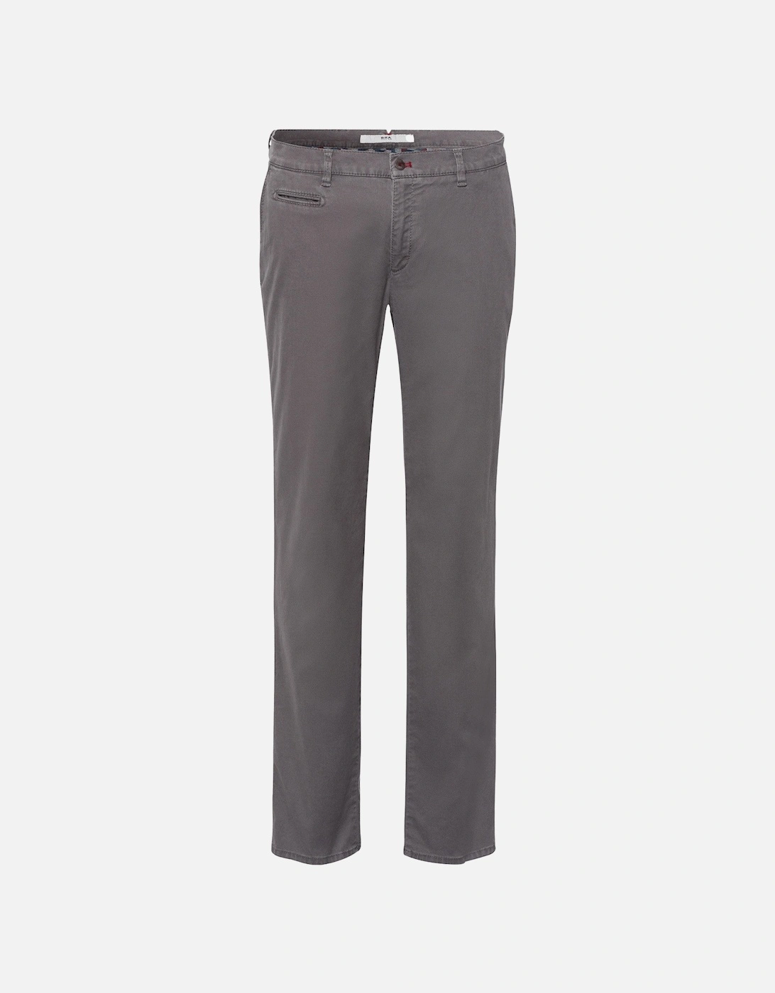 Mens Fabio Hi-Flex Cotton Trousers (Grey), 6 of 5