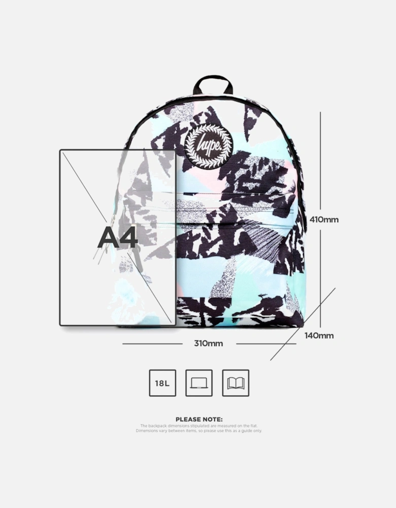 Pastel Abstract Backpack (Multicoloured)