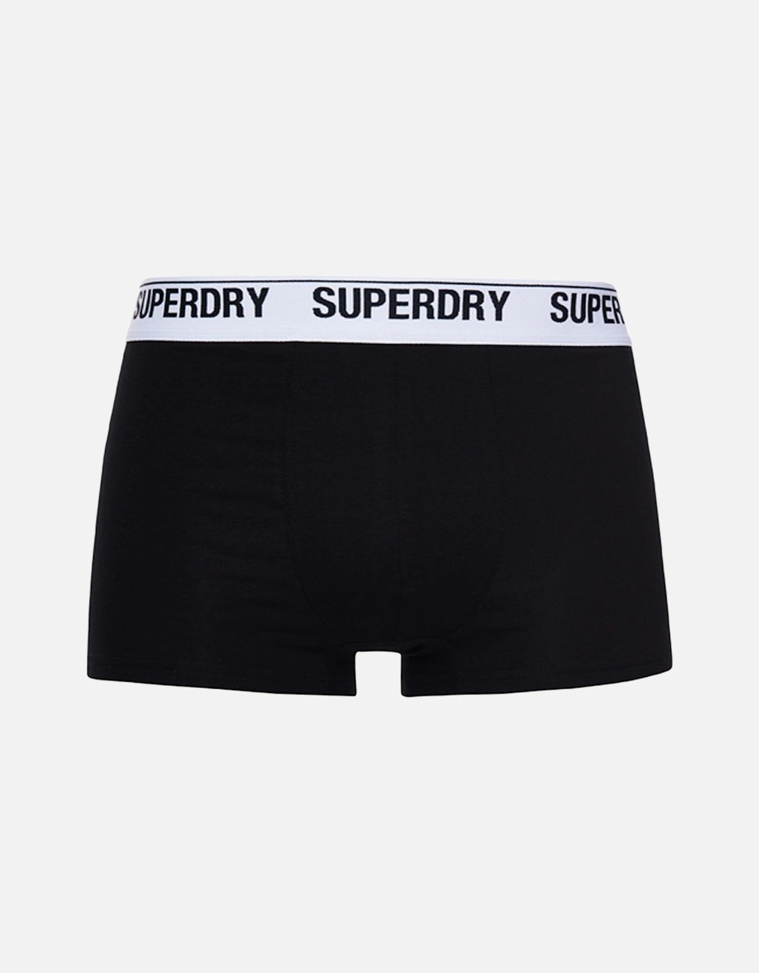 Mens Boxer Trunk Multi Triple Pack (Black/Grey/White)