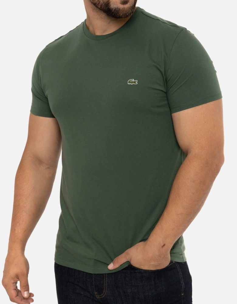 Mens Plain Crew T-Shirt (Green)