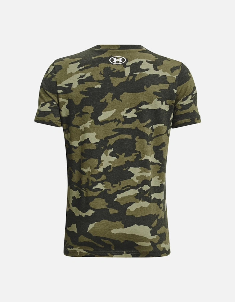 Youths Sportstyle Logo AOP T-Shirt (Marine)