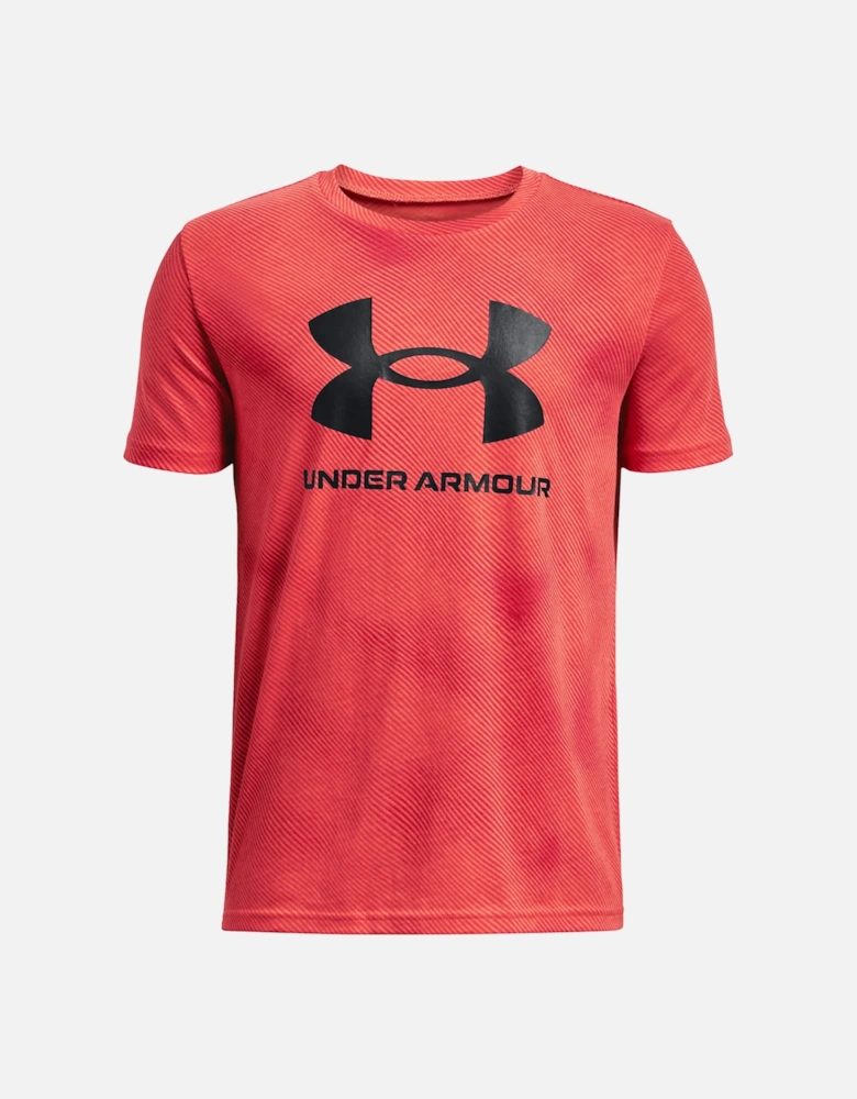 Youths Sportstyle Logo AOP T-Shirt (Red)