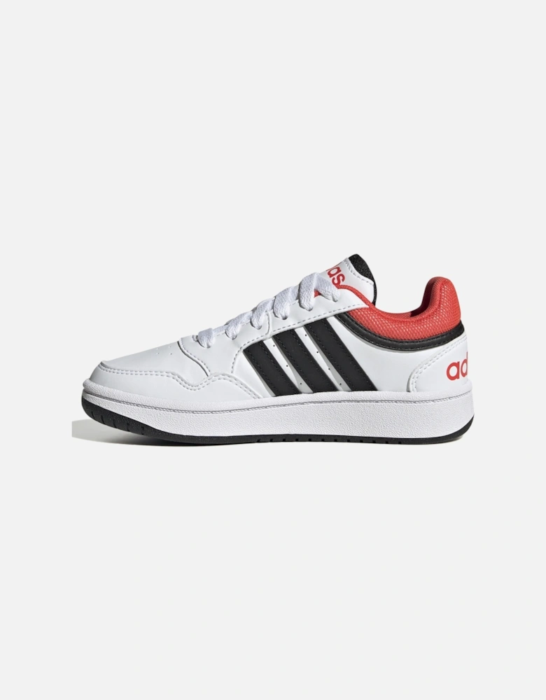 Youths Hoops 3.0 Trainers (White/Red)