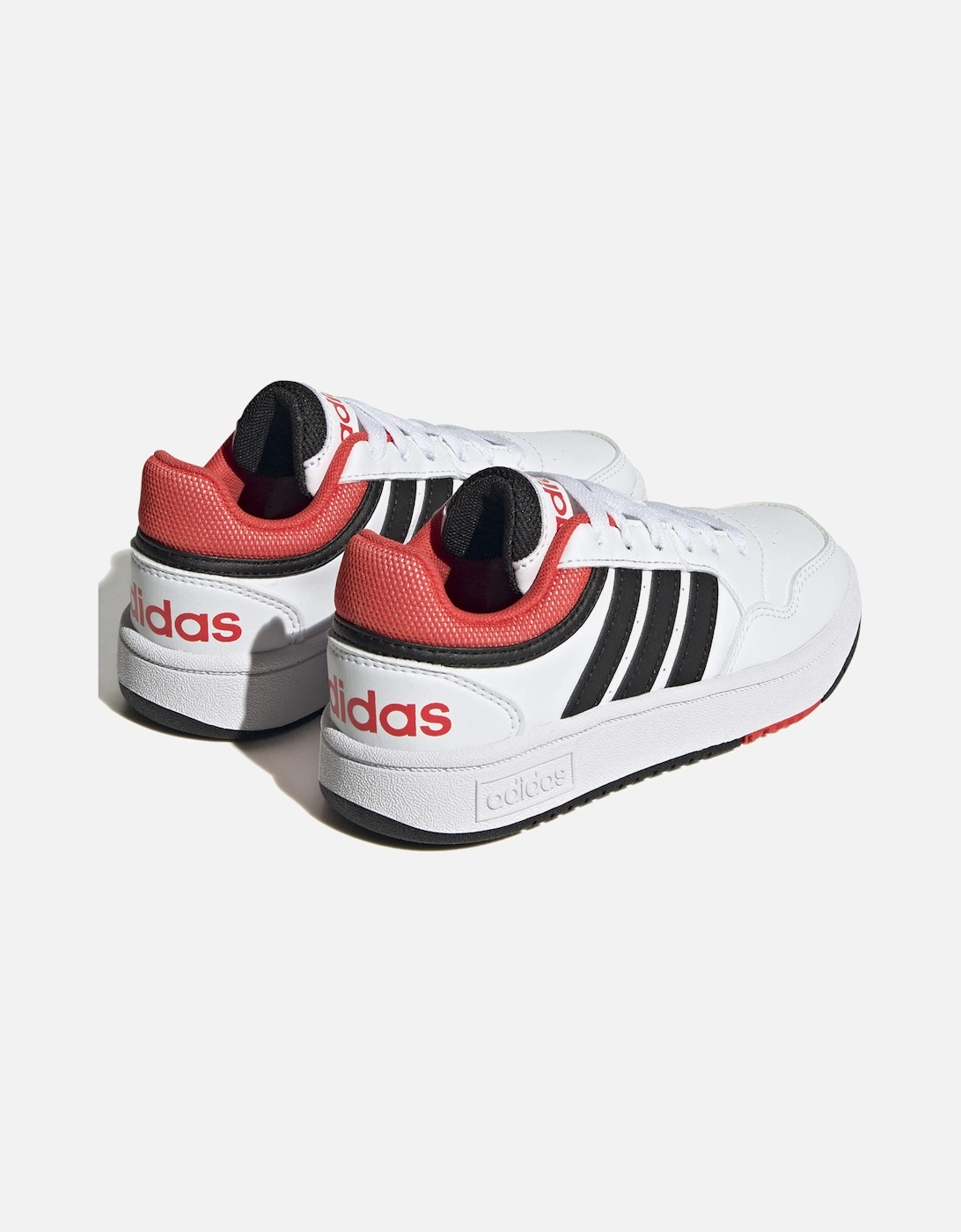 Youths Hoops 3.0 Trainers (White/Red)