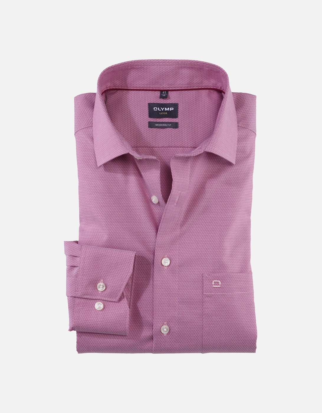 Mens Iridescent Pattern Business Shirt (Pink), 5 of 4