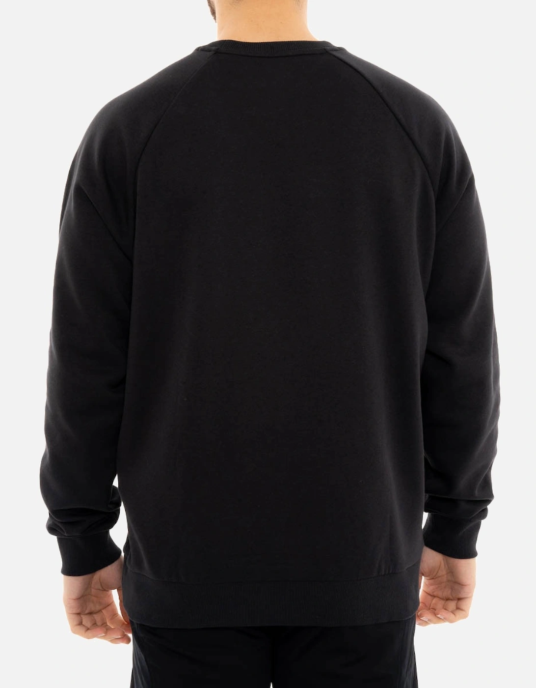 Mens Fleece Crew Sweatshirt (Black)