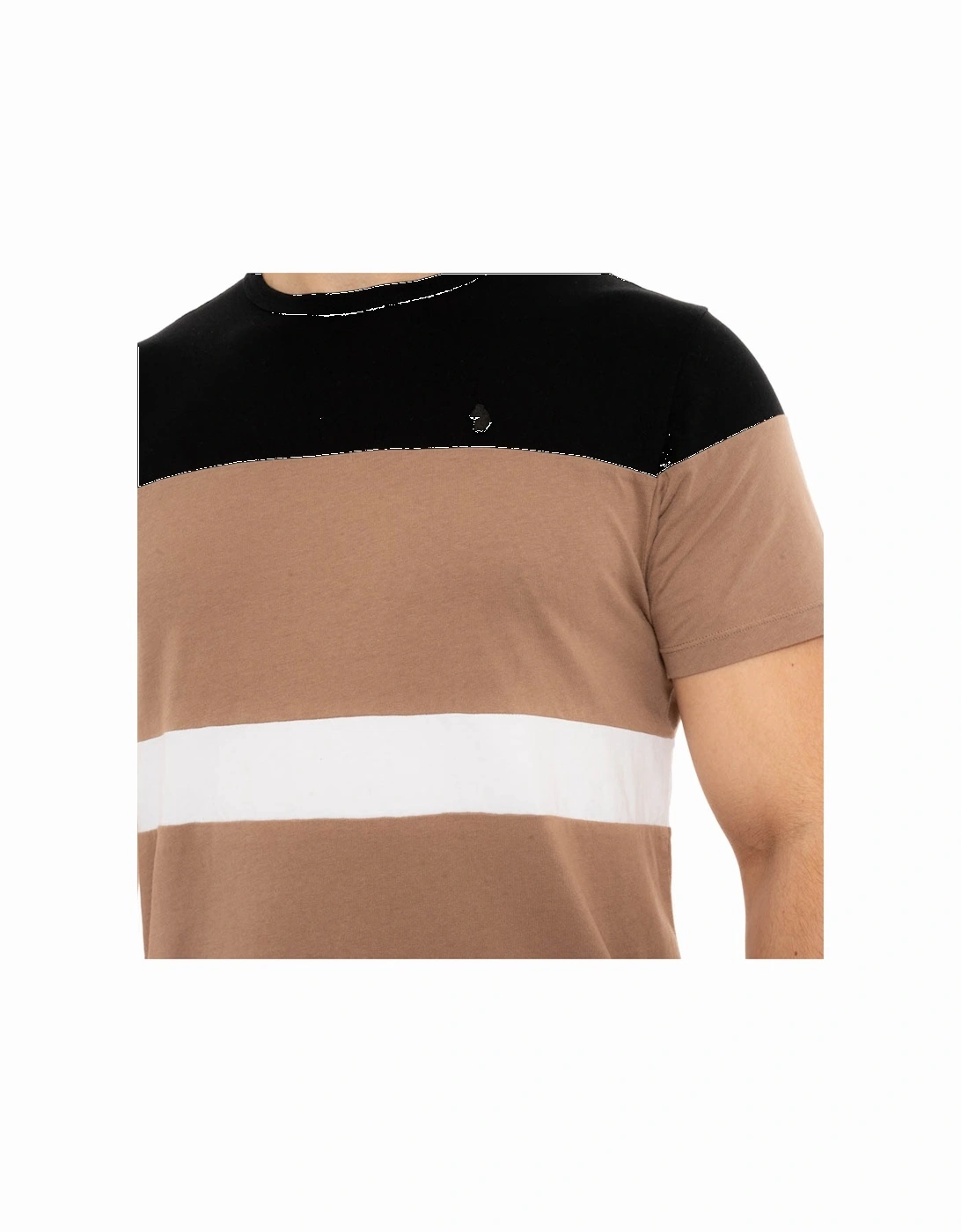 LUKE Mens Archive Toto Colour Block T-Shirt (Champagne)