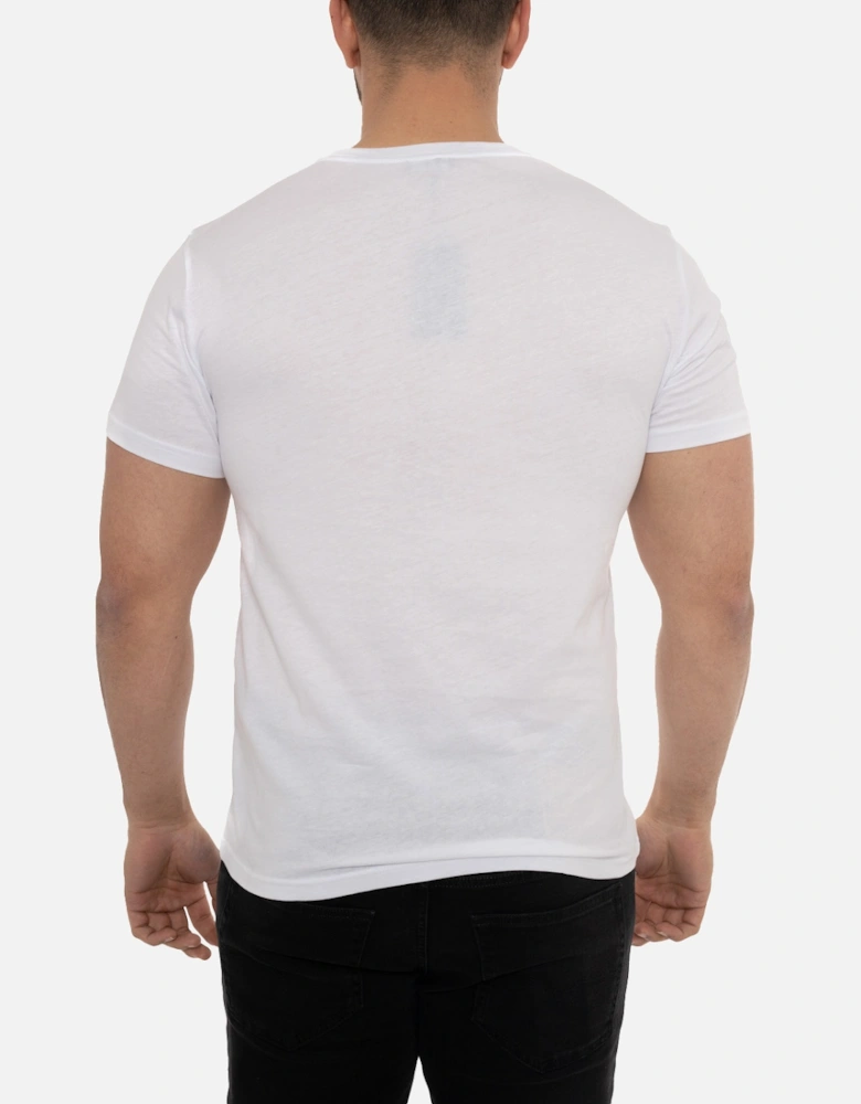 Swimwear Mens Japanese Graphic Print T-Shirt (White)