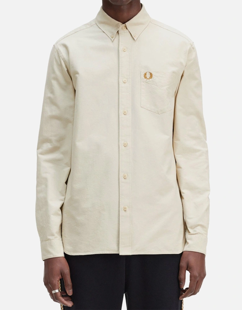 Mens Oxford Shirt (Oatmeal)