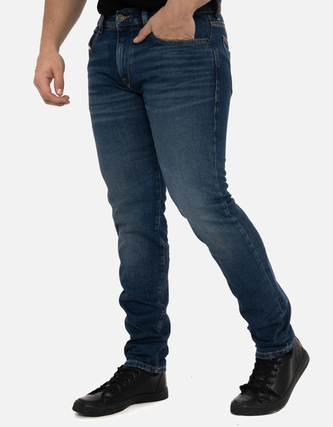 Mens D-Strukt Slim Fit Jeans (Blue)