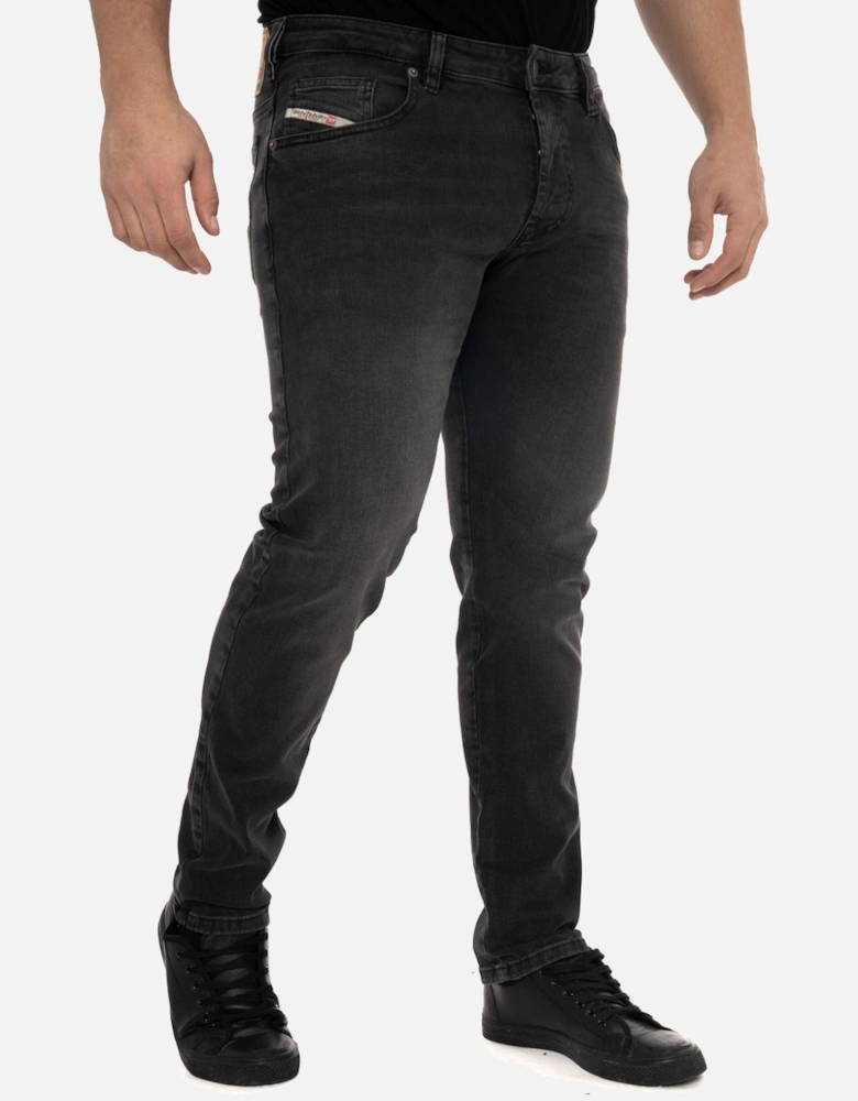Mens D-Yennox Regular Fit Jeans (Black)
