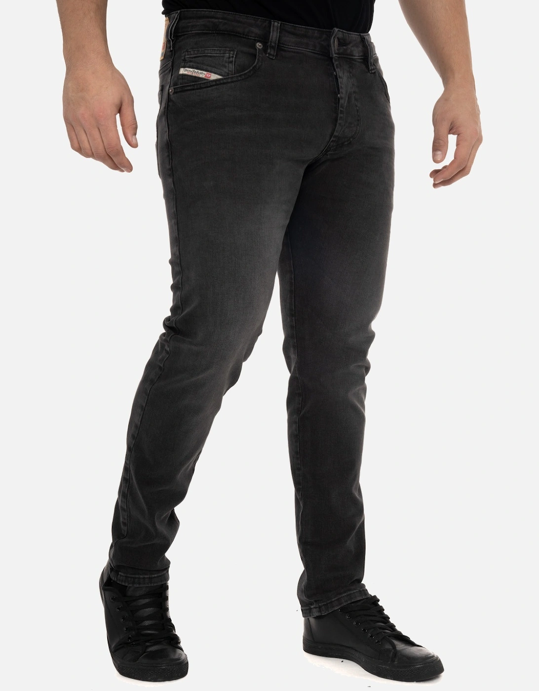 Mens D-Yennox Regular Fit Jeans (Black), 7 of 6