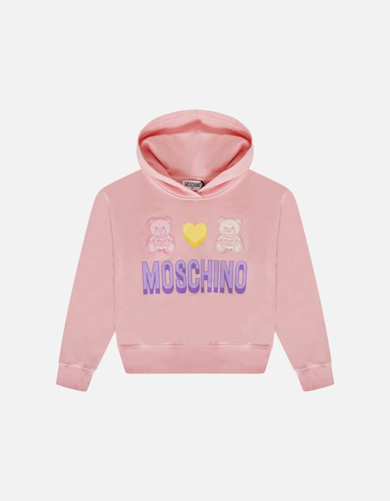 Juniors Toy Applique Hoody (Pink)