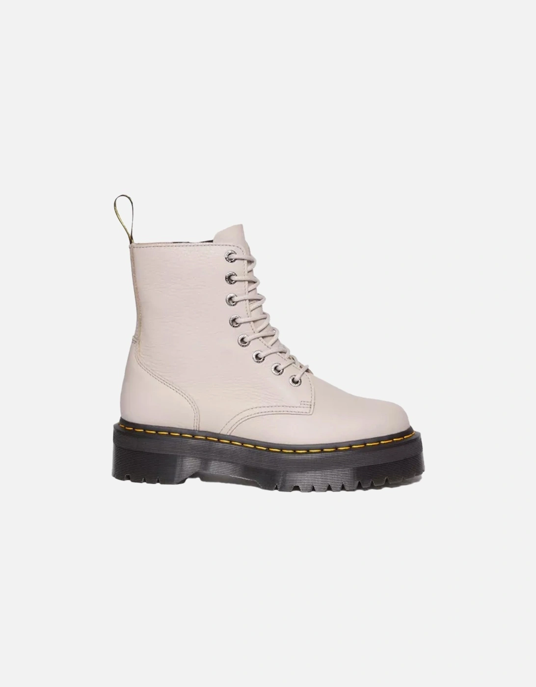 Dr. Martens Womens Jadon III Pisa Leather Platform Boots (Taupe)