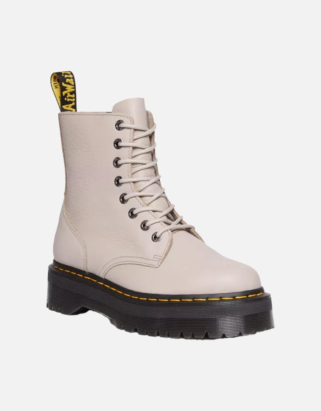 Dr. Martens Womens Jadon III Pisa Leather Platform Boots (Taupe), 9 of 8