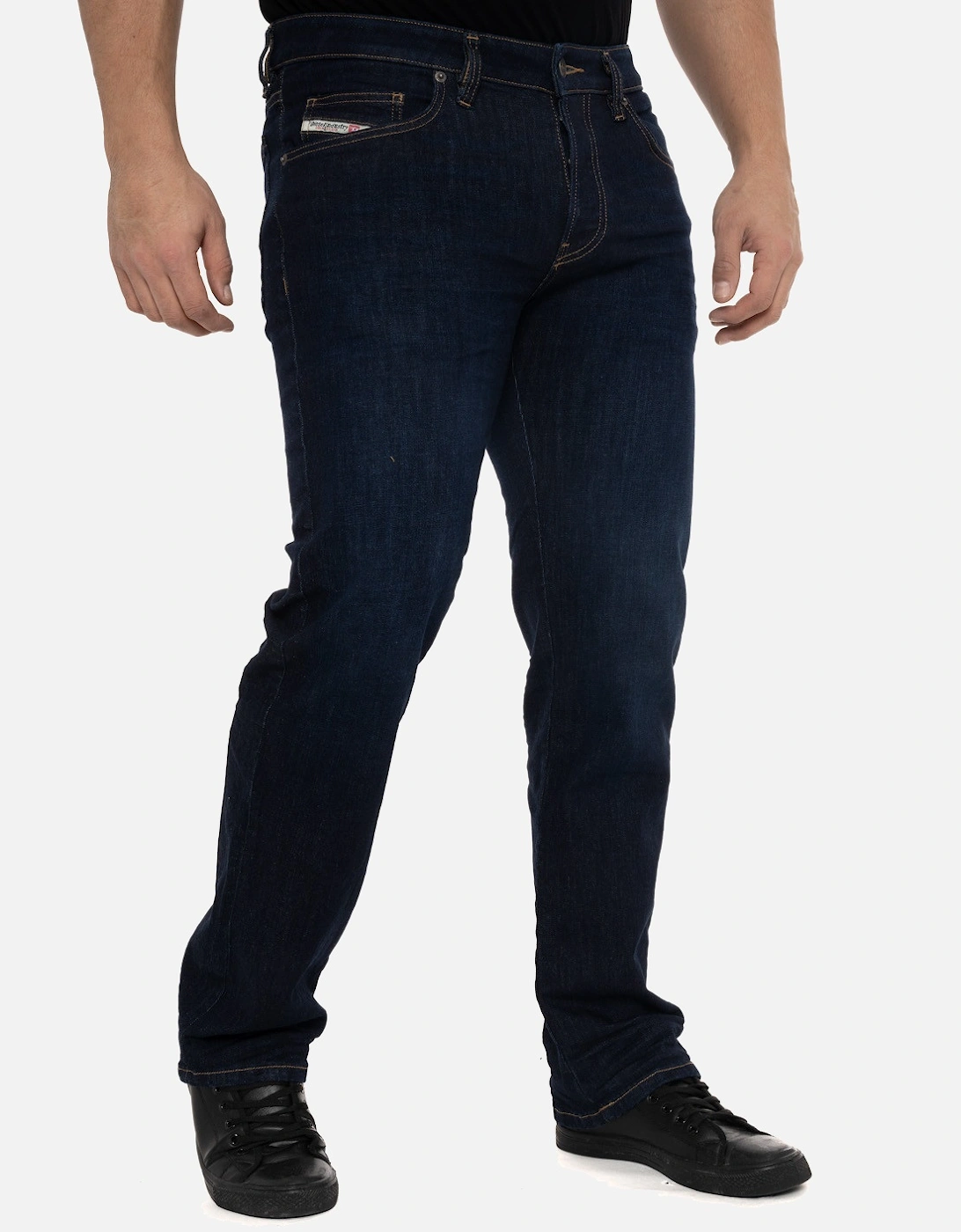 Mens D-Mihtry Regular Fit Jeans (Dark Blue), 7 of 6
