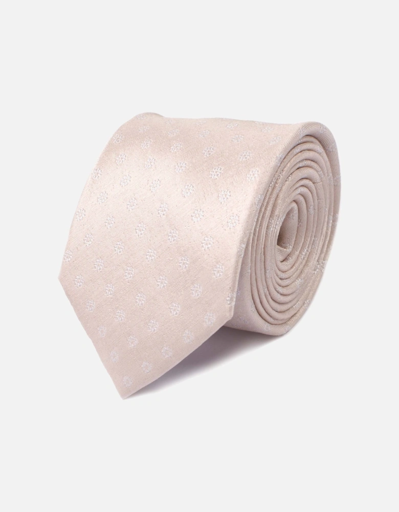 Mens Small Flower Design Tie (Pink)