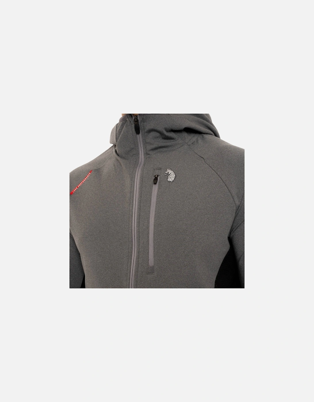 LUKE Mens Issac Zip Thru Hoody (Grey)