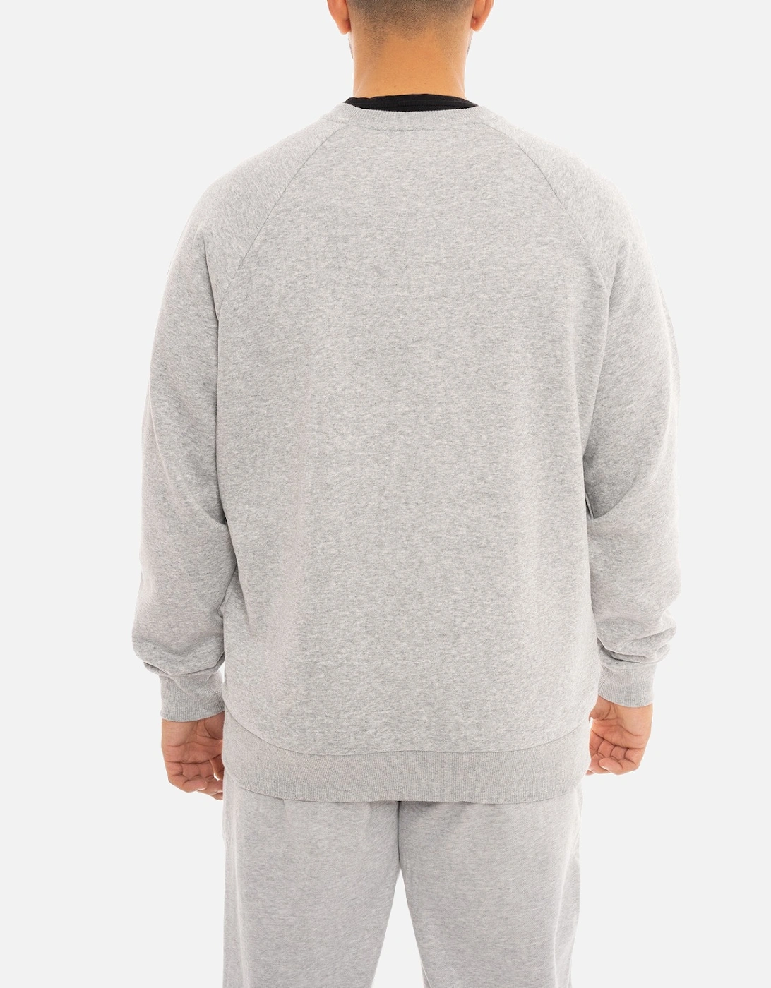 Mens Fleece Crew Sweatshirt (Light Grey)