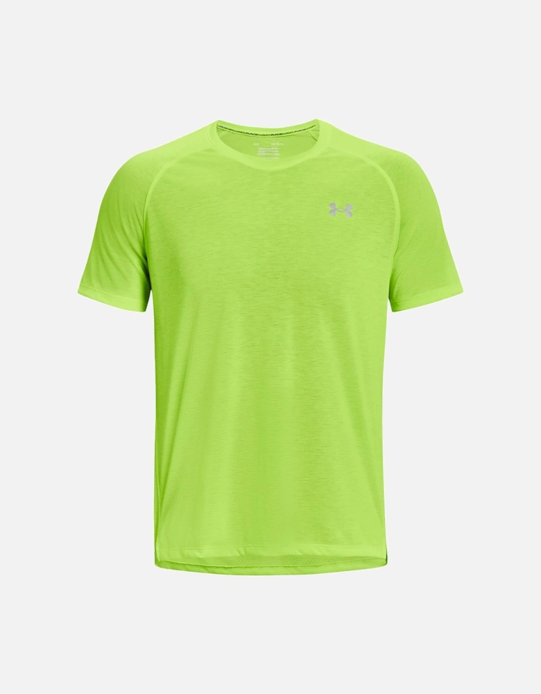 Mens Streaker Run T-Shirt (Lime)