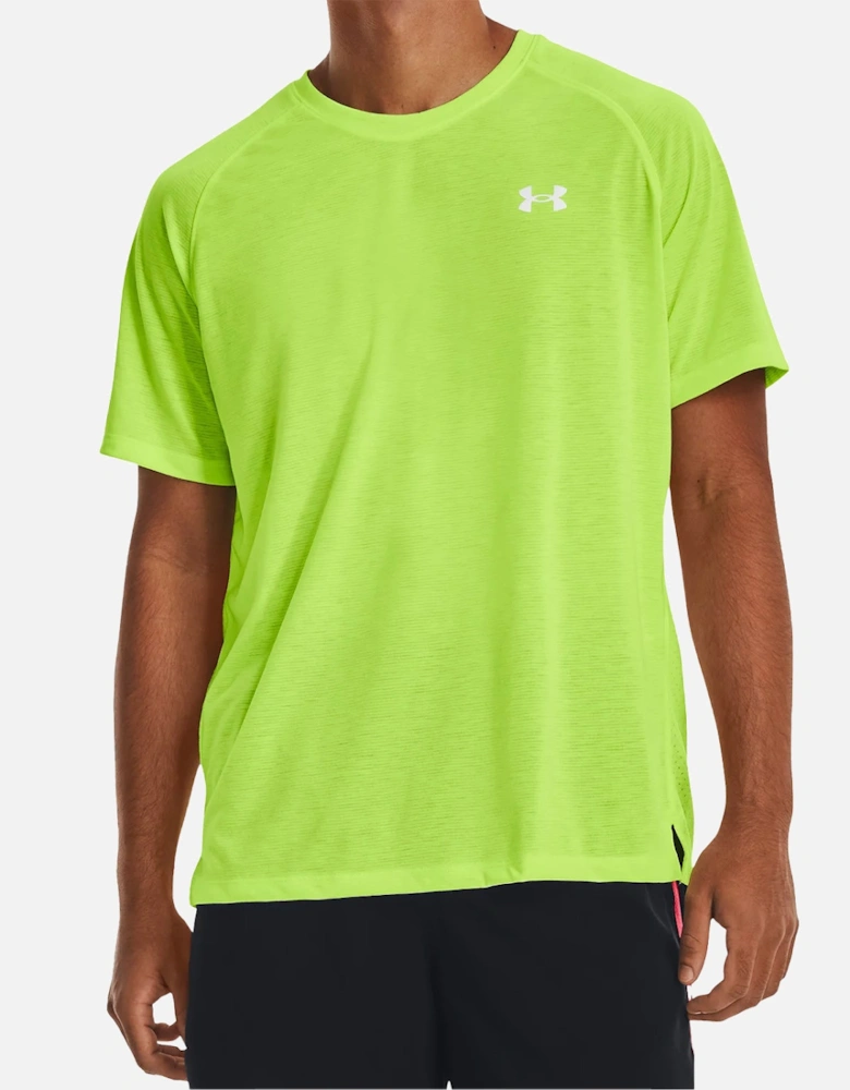 Mens Streaker Run T-Shirt (Lime)