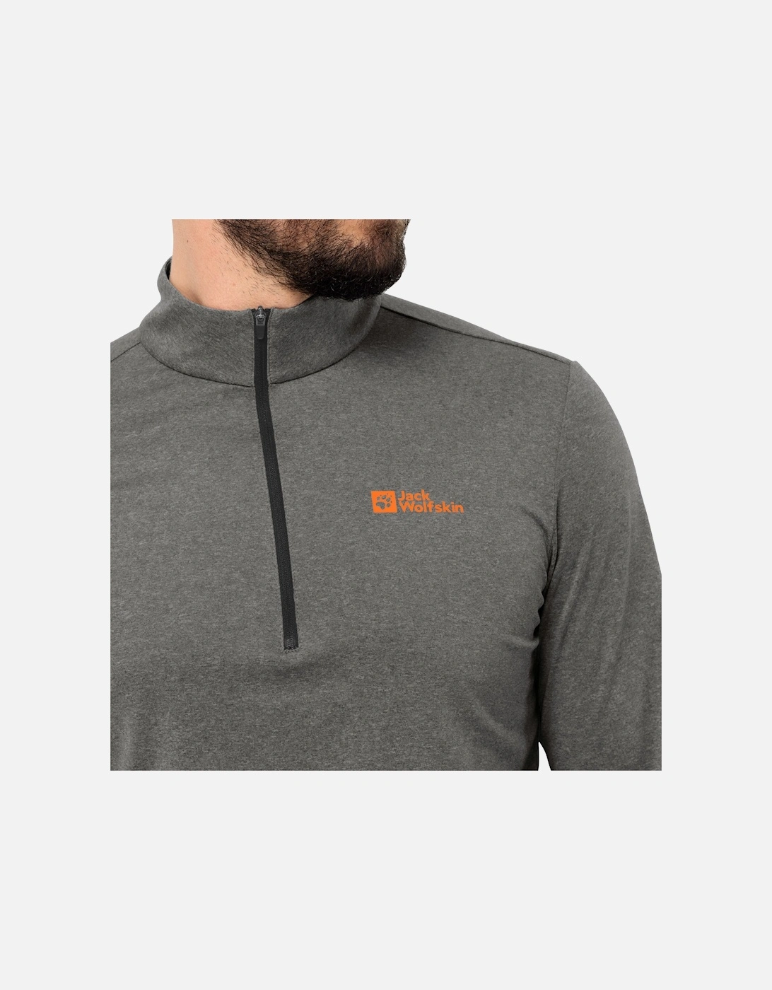 Mens Sky Thermal Half Zip Baselayer (Grey)