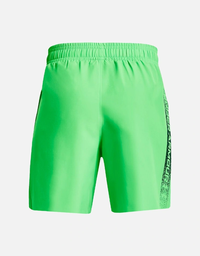 Youths Woven Graphic Shorts (Green)