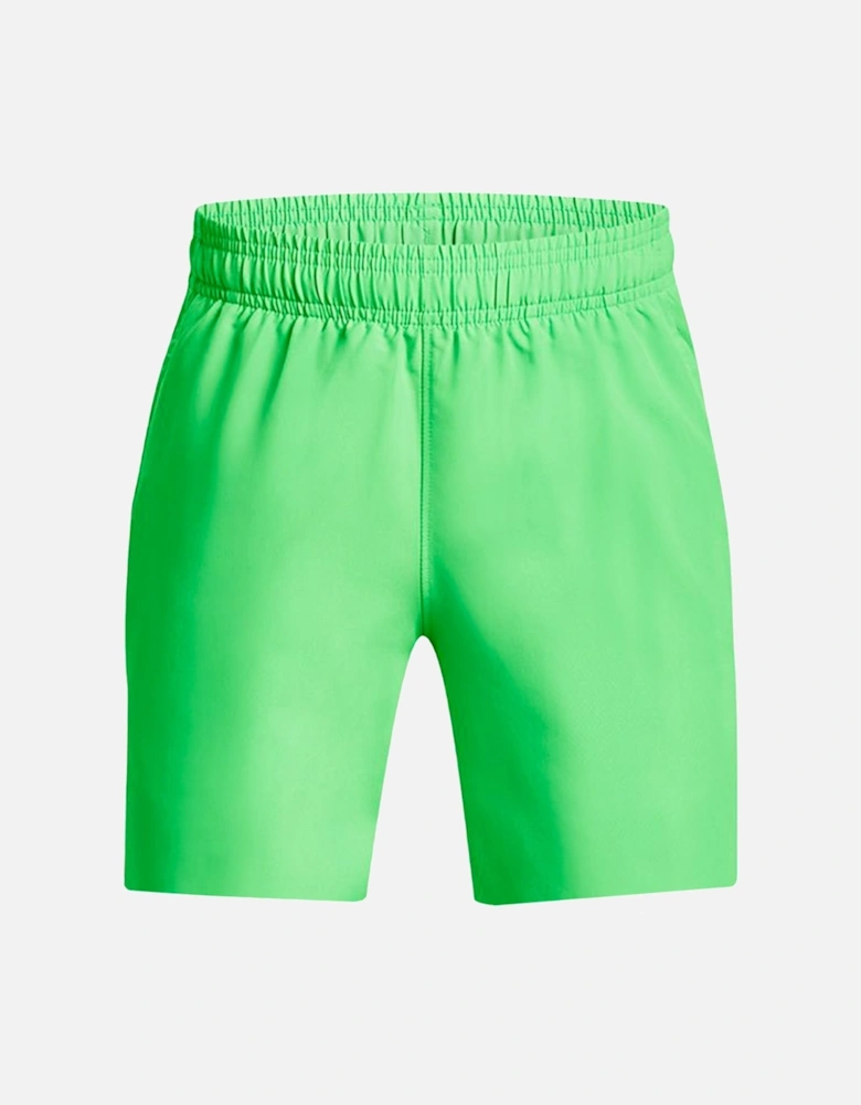 Youths Woven Graphic Shorts (Green)