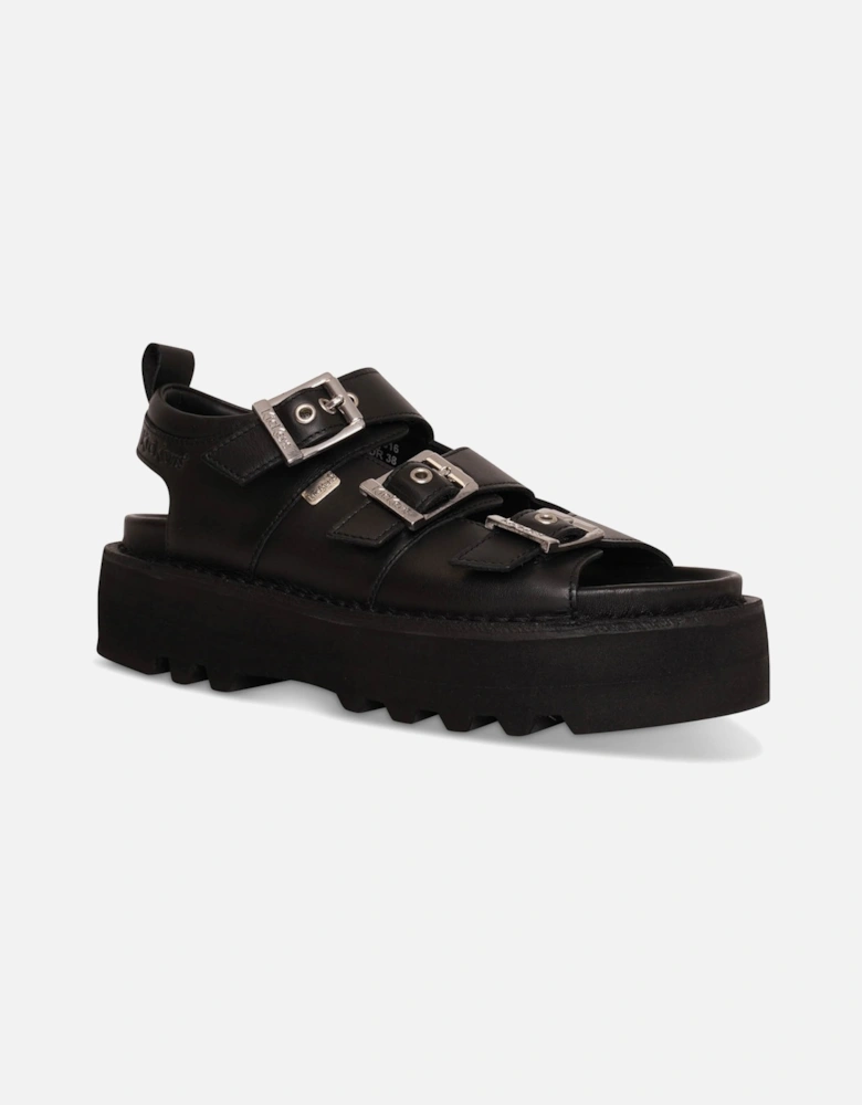 Womens Knox Lo Buckle Sandals (Black)