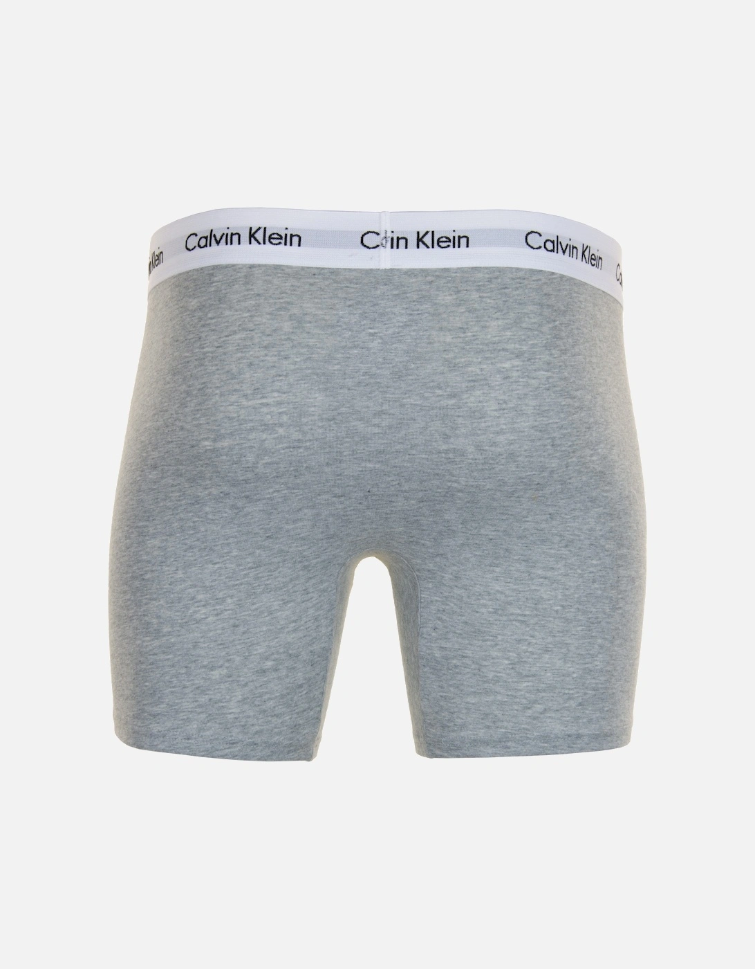 Mens Contrast Band Boxer Trunks (Grey/White/Blue)