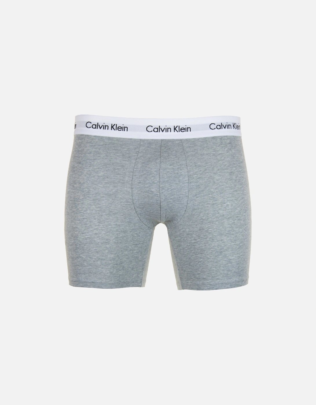 Mens Contrast Band Boxer Trunks (Grey/White/Blue)