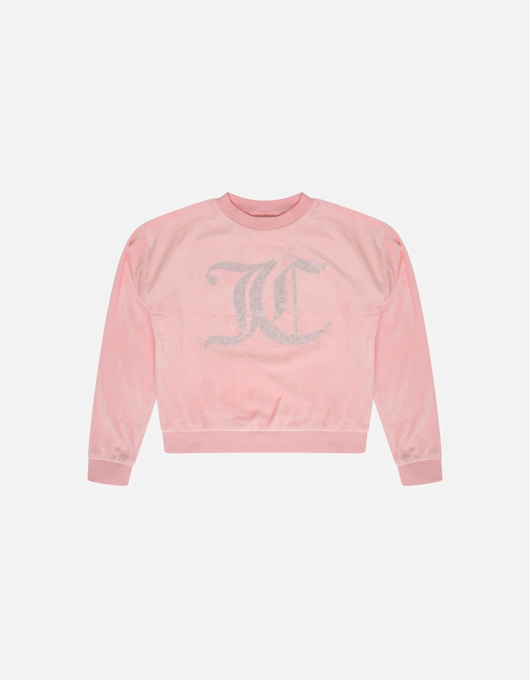 Youths Diamante Crew Jumper (Pink), 3 of 2