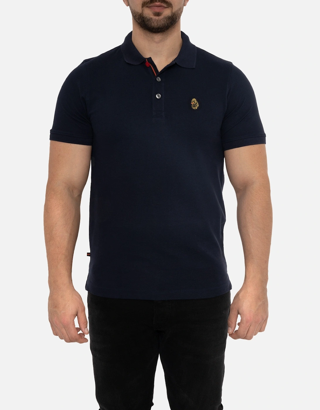 LUKE Sport Mens New Mead Polo Shirt (Dark Navy), 7 of 6