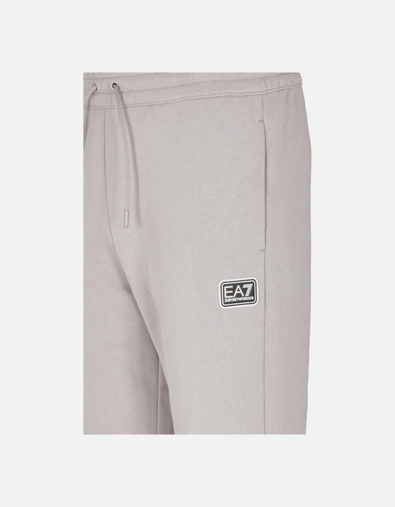 Mens Rubber Logo Badge Jogger (Light Grey)