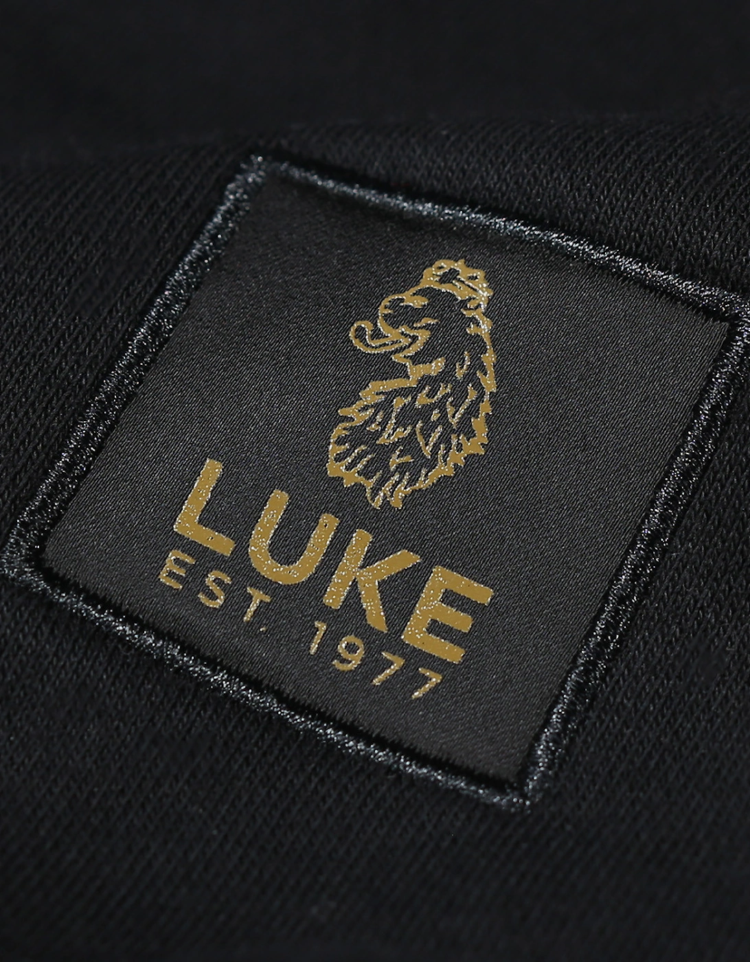 Luke Mens Burma Patch Sweatshirt (Black)